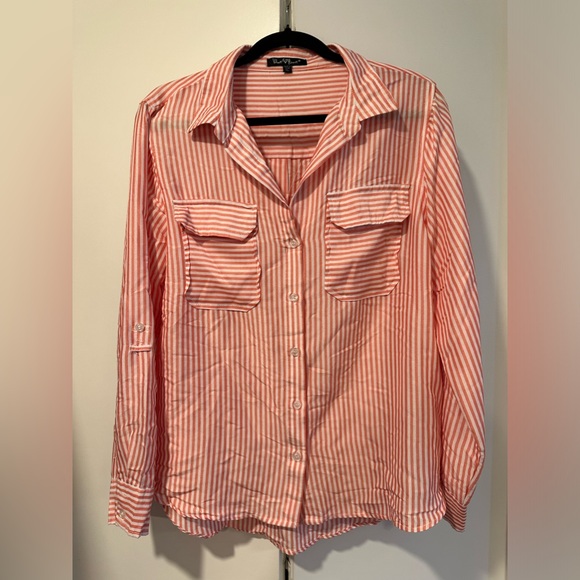 Velvet Heart Striped XL Button Down Shirt - Picture 8 of 14
